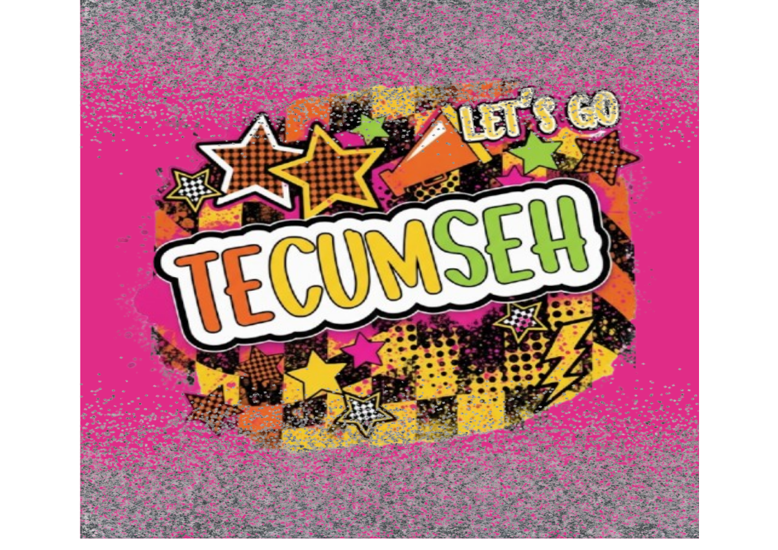 12oz Kids Flip Top Water Bottle With Bright Colors and Fun Tecumseh Design