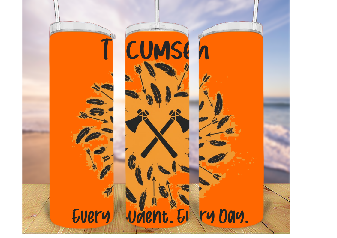 20oz Tumbler With Every Student Every Day Design
