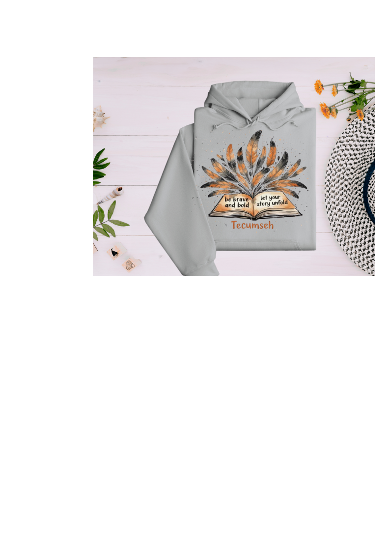 Youth and Adult Polyester Gray Hoodie with Be Brave and Bold Design - Sizes up to 4XL